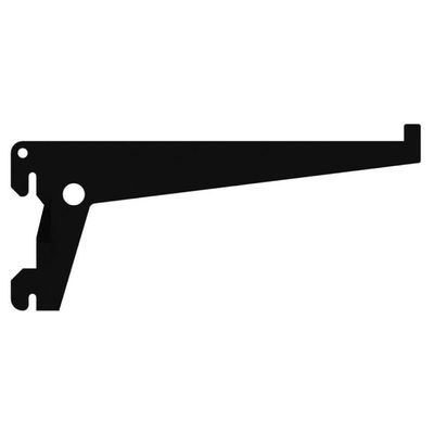 Suporte Simples Em Aço Para Prateleiras 30cm Preto - Ss30-pr - Multivisão