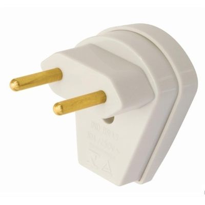 Plugue 2p 10a 250 Volts Cinza Sobrepor - 1453 - Fame Plugue 2p 10a Cinza Fame 08314530-1453