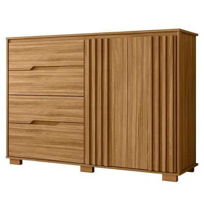Comoda Texas 4 Gavetas 2 Portas 147 Cm Freijo Moval Freijo