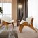 Kit 2 Poltronas Decorativa Orgânica Sala Living Kadosh L02 Linho Champagne - Lyam Decor