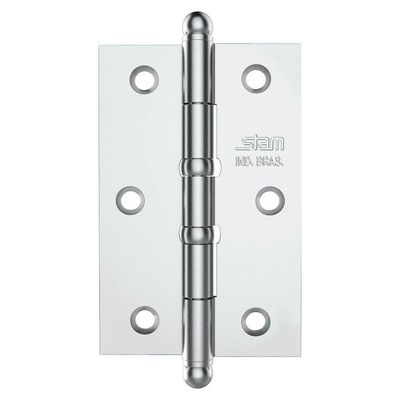 Dobradiça Pino E Bola 3.1-2" X 2.5-16" X 1,7mm Cromado Com 2 Anéis - 42020 - Stam