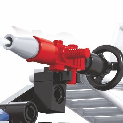Blocos de Encaixe Bombeiros Resgate Terrestre - 192 peças - Vermelho - 2609 - Xalingo