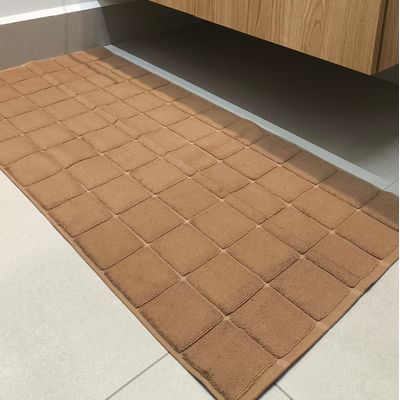 Toalha Piso Delicatta 50x100cm Teka Marrom Claro