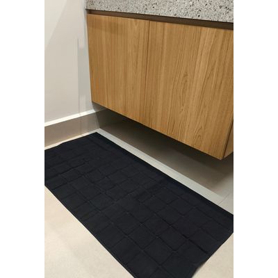 Toalha Piso Delicatta 50x100cm Teka Marrom Escuro