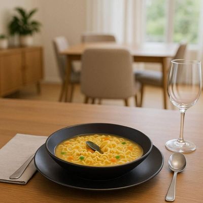 Prato Fundo Orgânico Preto Matte 21cm Porto Brasil Cozinha