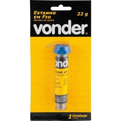 Estanho Fio 1Mm 63X37 Tubinho 22G Vonder