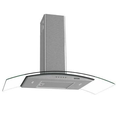 Coifa Fogatti De Parede Clean Vidro Curvo Kromanox 90cm Kromanox 110V