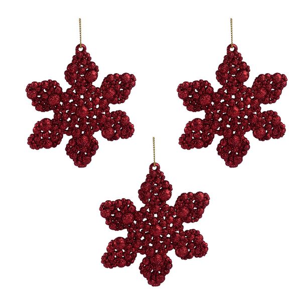 Enfeite Floco De Neve Gliter C3 Cv233402 Cazza