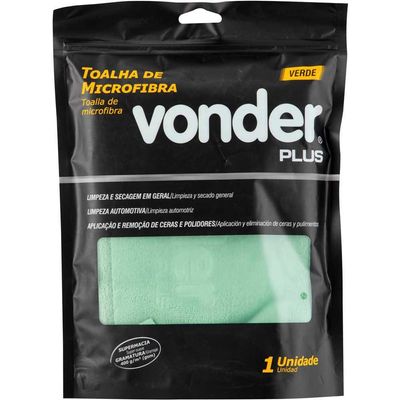 Toalha 40X60Cm 400Gsm Microfibra Verde Vonder