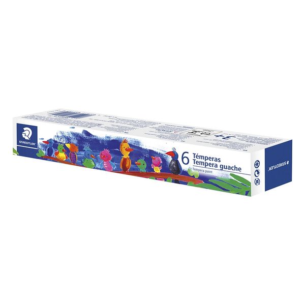 Tinta Guache Staedtler 06 Cores Vibrantes 20ml Tinta Guache Staedtler 06 Cores Vibrantes 20ml