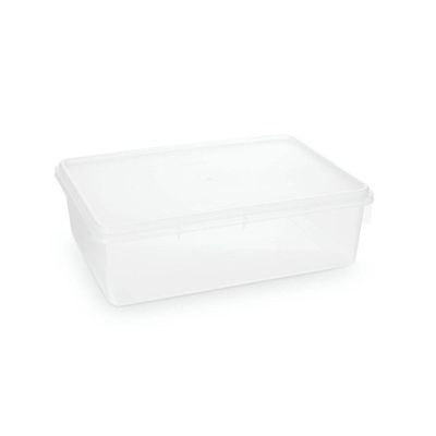 Kit 10 Caixas Herméticas Plásticas Empilháveis 6,5l Transparente