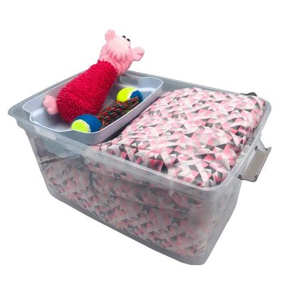 Kit 5 Organizadores 35l Plasvale Transparente