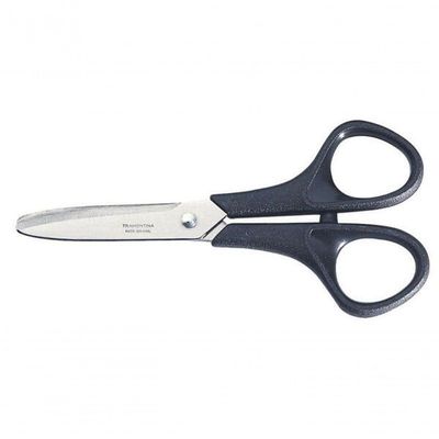 Tesoura Escolar Tramontina Supercort Monster Em Inox Cabo Preto 5"