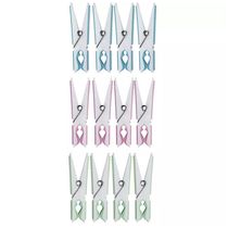 Prendedor De Plástico Fashion 12 Peças - 6063 - Mor Prendedor Plastico Fashion 12pc Mor 6063 Met.mor