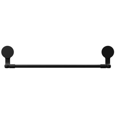 Porta Toalha 58,5x5,4x11,8cm Com Adesivo Preto Fosco - Ad4-pt*pr-fos - Astra