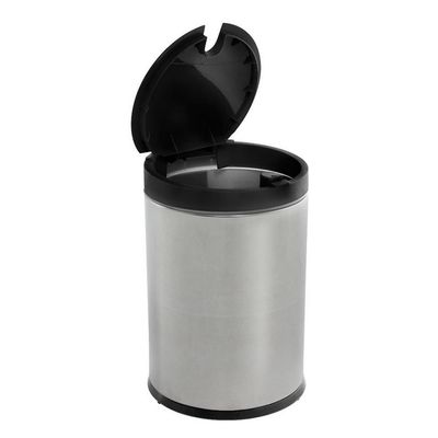 Lixeira Brinox Decorline Press com Tampa 4 Litros Preto com Inox