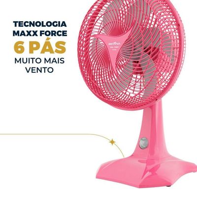 Ventilador Rosa Britânia Maxx Force 60W BVT304 220V