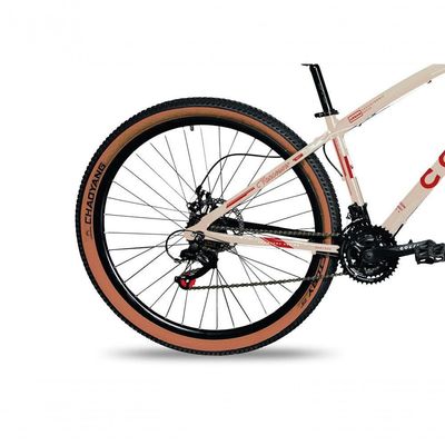 Bicicleta Aro 29 Vancouver 21 Marchas Freio A Disco Colli Bege Retrô