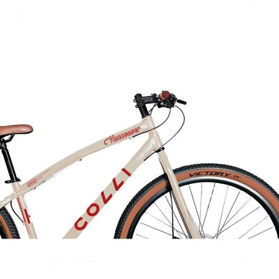 Bicicleta Aro 29 Vancouver 21 Marchas Freio A Disco Colli Bege Retrô