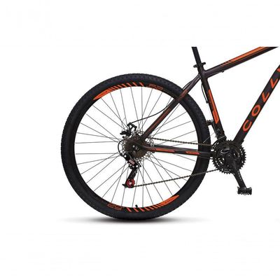 Bicicleta Athena Aro 29 Em Aço Com 21 Marchas Colli Preto-laranja