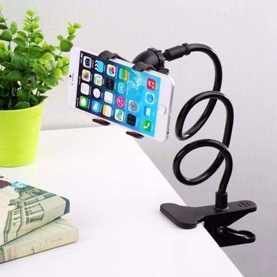 Suporte Universal Flexível Celular Articulado 360 Para Cama Mesa Preto