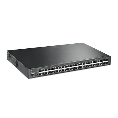 Switch Gerenciavel Jetstream C- 48portas Gigabit 10-100-1000 Poe+ E 4 Slots Sfp+ 10getl-sg3452xp Smb