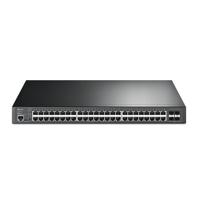 Switch Gerenciavel Jetstream C- 48portas Gigabit 10-100-1000 Poe+ E 4 Slots Sfp+ 10getl-sg3452xp Smb