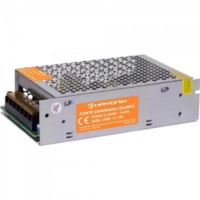 Fonte Colmeia 10a Bivolt Automatica Ftc1210 Hayonik