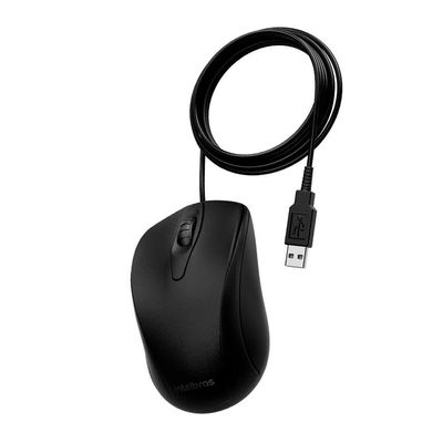 Mouse Intelbras Mci20 - Com Fio Preto