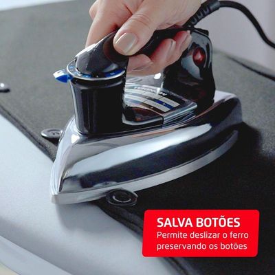 Ferro A Seco Mondial Preto E Cromado 1400W FS-01-BI 220V