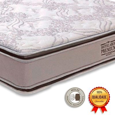 Cama Box Baú Solteirão E Colchão Four Season Molas V-store Branco