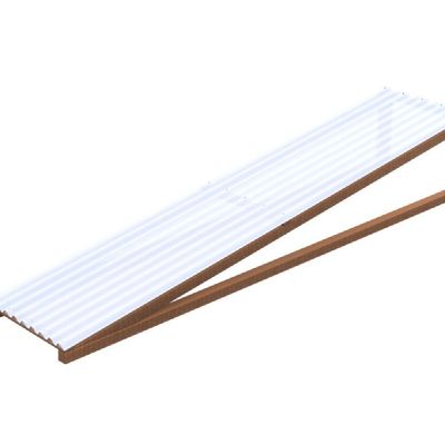 Telha Plástica Onda Baixa 1,1mm 1,53x0,50 Metro - 50.0153 - Atco Telha Plast Onda Baixa 1,53x0,50 Atco-ibra