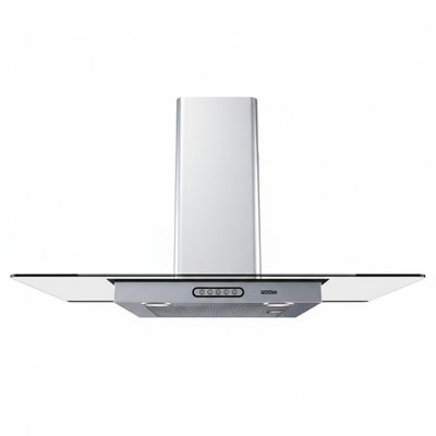 Coifa De Parede 90cm Vidro Reto Duto Slim Fogatti Inox 110V