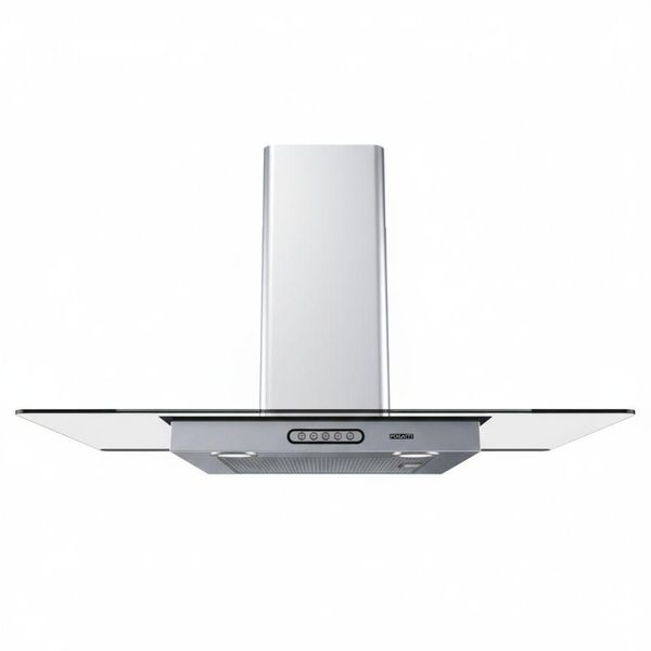 Coifa De Parede 90cm Vidro Reto Duto Slim Fogatti Inox 110V