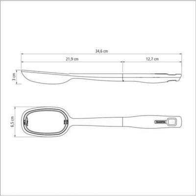 Colher Para Servir Tramontina Verano 34,6cm Em Nylon ônix