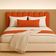 Cabeceira Nuvem Suede Queen Size Com 8 Placas Macias 60x20cm Terracota