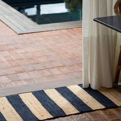 Tapete Copa E Cia Sense Nature Daru Marinho Com Natural - 50 X 120 Cm