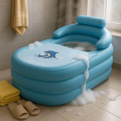 Banheira Inflavel Portatil Spa Termica Banho Gelo Encosto Adulto Infantil Ofuro Pvc Luxo Relaxante Quente Frio
