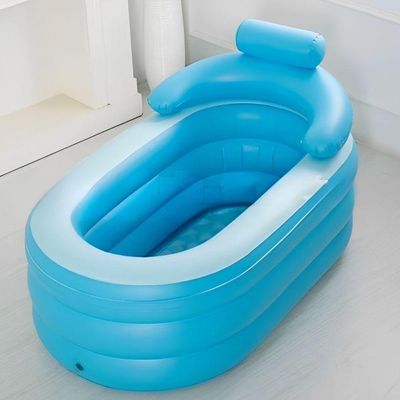 Banheira Inflavel Portatil Spa Termica Banho Gelo Encosto Adulto Infantil Ofuro Pvc Luxo Relaxante Quente Frio