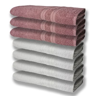 7 Toalhas Grande Super Felpudas e Grossa 80x150 4 Branco 3 Rosê