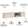 Rack Para Sala de Estar TV 75 Pol Orgânico Harper D05 Off White - Lyam Decor