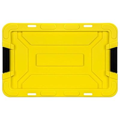 Jogo 2 Caixas Organizadoras Ferramentas 55L e 100L Tampa Trava Plástica Ultra Preta Vig Ordene
