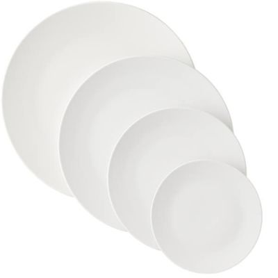 Jogo Mesa Posta Aparelho de Jantar 24 Peças Porcelana Sophia Tramontina Branca 6 Pessoas