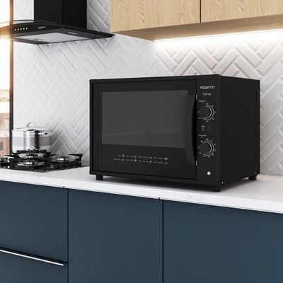 Forno Fogatti Elétrico Bancada Top 60Litros Black 110V