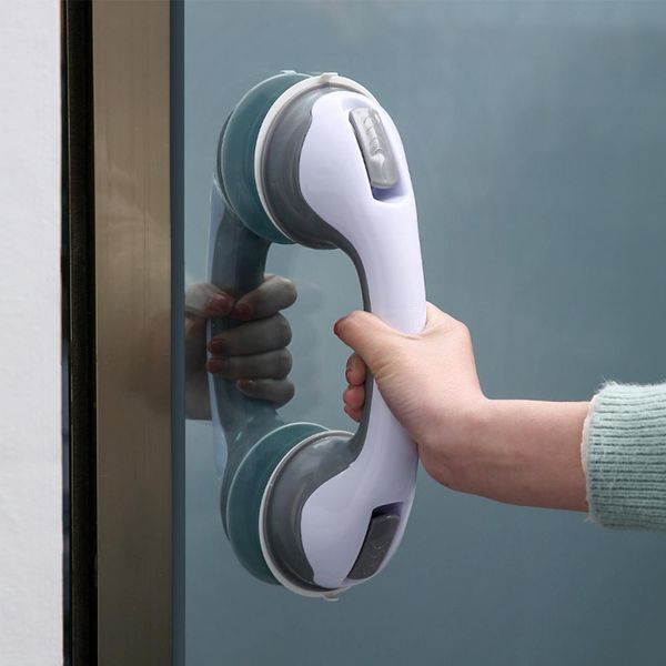 1 peça Barra de Segurança com Ventosas para Banheiro cinza