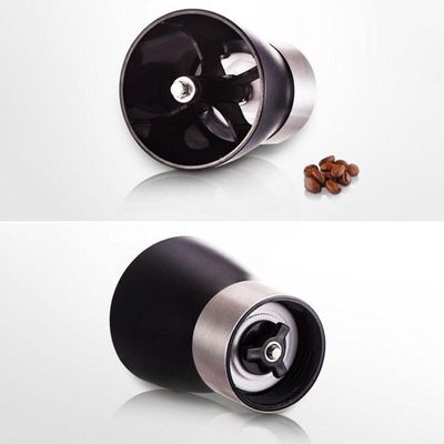 Moedor Cafe Inox Vidro Manual Moinho Graos Mesa Luxo Vintage