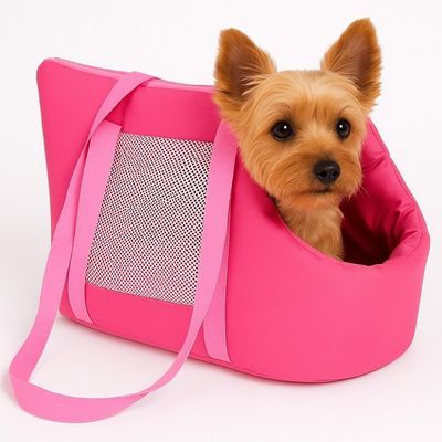 Mala Transporte Dobravel Mochila Pet Rosa Gato Cao Gatinho Carro Passeio Bolsa Compacta Viagem