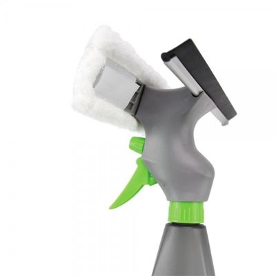 Rodo Mop Reservatorio Limpa Spray Vidro Janela Box Borrifador 3 Em 1 Kit Completo
