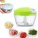 Triturador Processador Moedor Manual Alimentos Alho Cebola Temperos Mini Mixer 3 Laminas