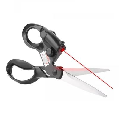 Tesoura Mira Guia Corte Laser Tecidos Patchwork Artesanato Papel Raio Precisao Multiuso Costura